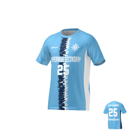 Flight Jersey Static Stripe - Sky Blue