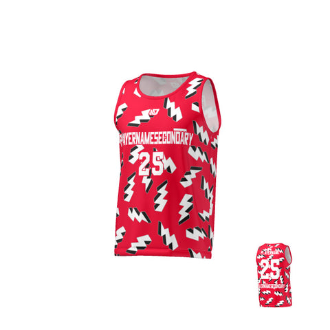 Flight Singlet 3D Lightning - Red