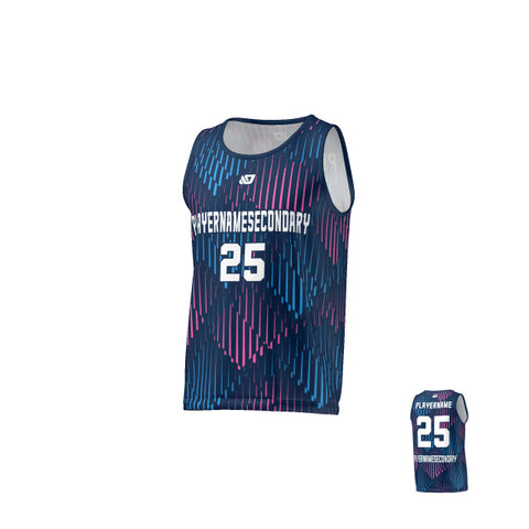 Flight Singlet Faded - Navy & Pink