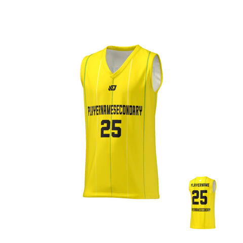 Basketball Jersey Stitch - Yellow