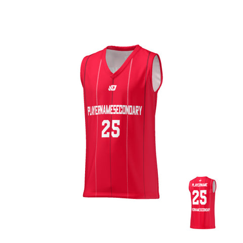 Basketball Jersey Stitch - Red