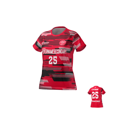 Flight Jersey Womens Glitch - Red