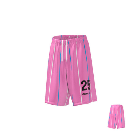 Basketball Shorts Lines - Pink