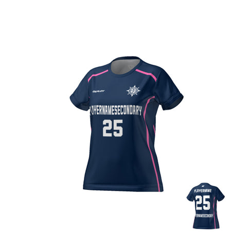 Flight Jersey Womens Lines - Navy & Pink