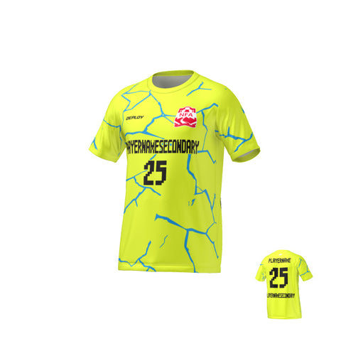 Nepean FA - Flight Jersey Cracks- Neon Yellow