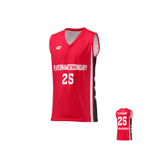 Basketball Jersey Stars - Red