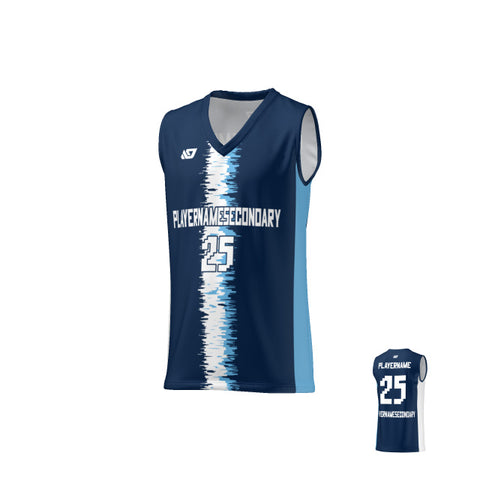 Basketball Jersey Static - Navy