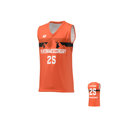 Basketball Jersey Mountains - Orange