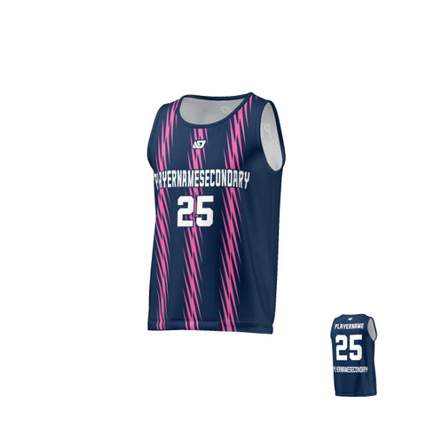 Flight Singlet Flash - Navy & Pink