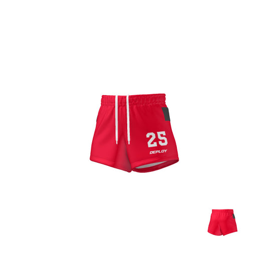 Oz Tag Shorts Plain - Red - Youth
