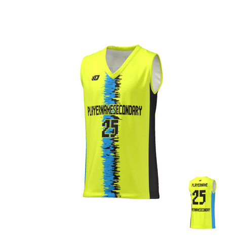 Basketball Jersey Static - Neon Yellow