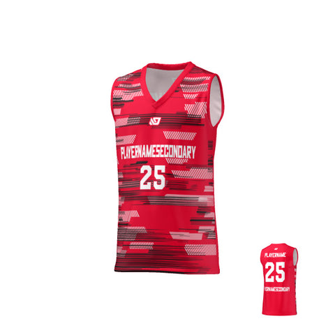 Basketball Jersey Glitch - Red