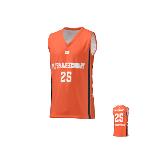 Basketball Jersey Stars - Orange