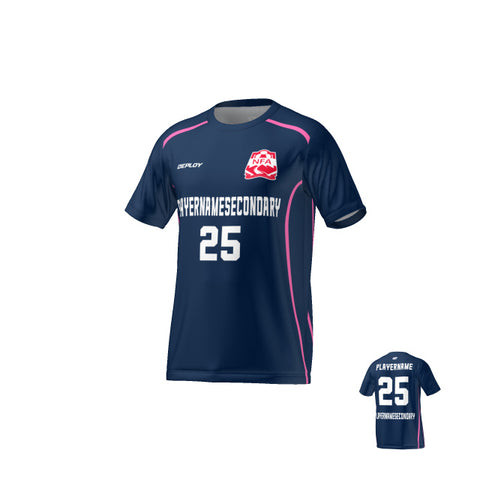 Nepean FA - Flight Jersey Lines- Navy/Pink