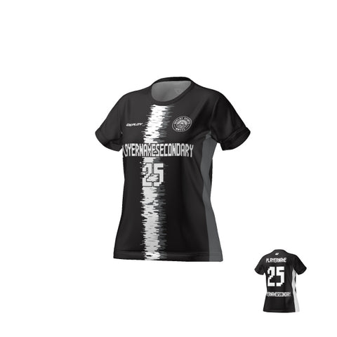 Flight Jersey Womens Static Stripe - Black