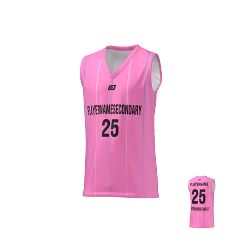 Basketball Jersey Stitch - Pink