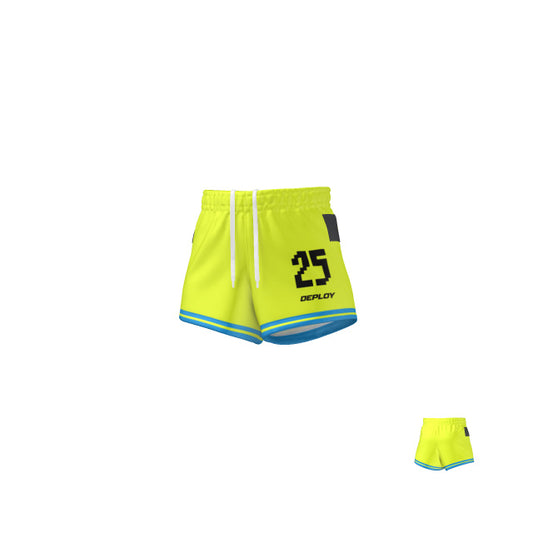 Oz Tag Shorts Hoops - Neon Yellow - Youth