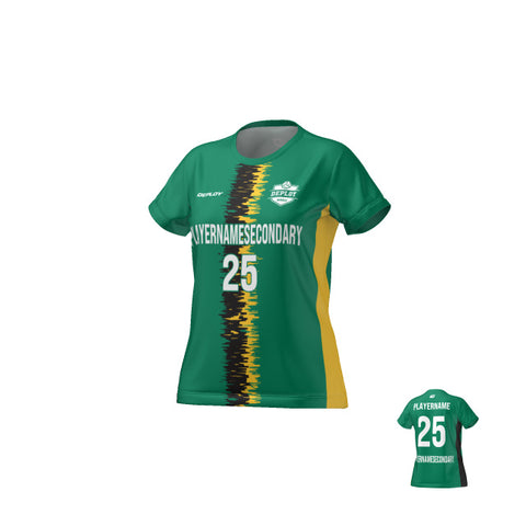 Flight Jersey Womens Static Stripe - Green