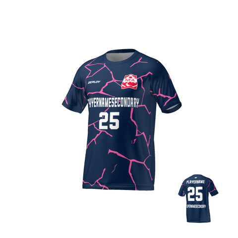 Nepean FA - Flight Jersey Cracks - Navy/Pink
