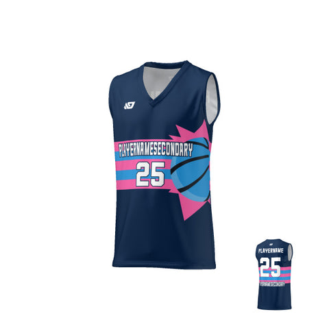 Basketball Jersey Sun - Navy