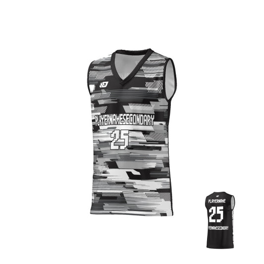 Basketball Jersey Glitch - Black