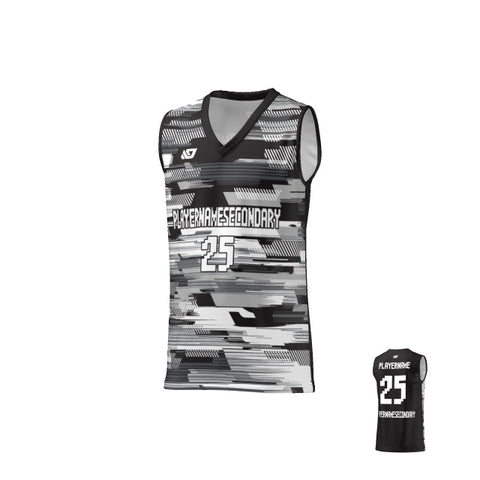 Basketball Jersey Glitch - Black