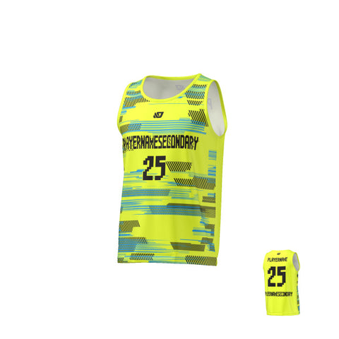 Flight Singlet Glitch - Neon Yellow