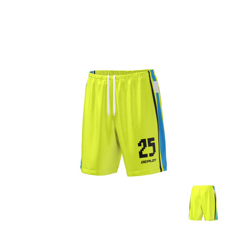 Oz Tag Shorts Stripes - Neon Yellow