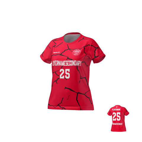 Flight Jersey Womens Cracks - Red
