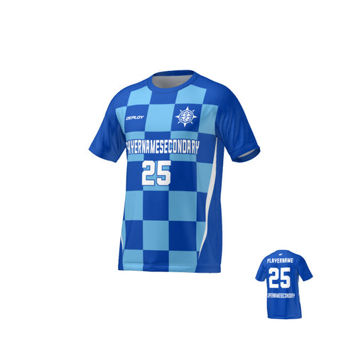 Flight Jersey Checkers - Royal Blue