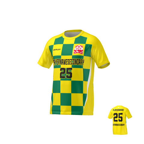 Nepean FA - Flight Jersey Checkers - Yellow