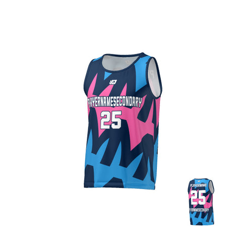 Flight Singlet Zest - Navy & Pink