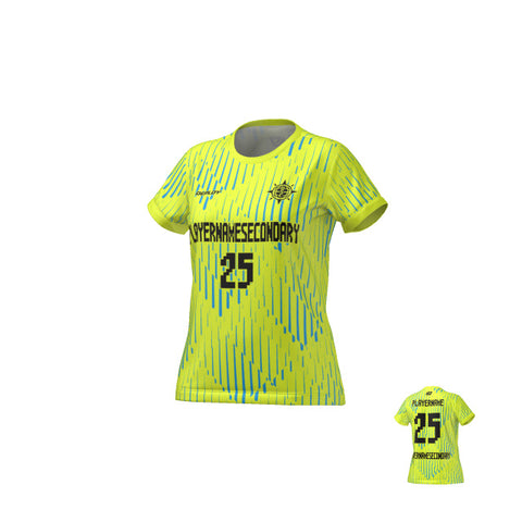 Flight Jersey Womens Faded - Neon Yellow