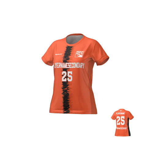 Flight Jersey Womens Static Stripe - Orange