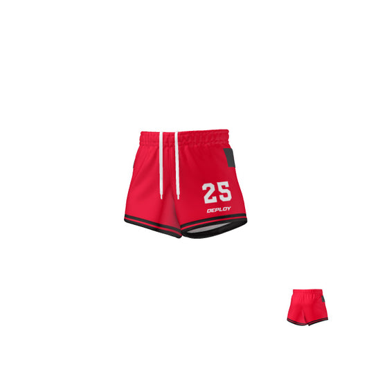 Oz Tag Shorts Hoops - Red - Youth
