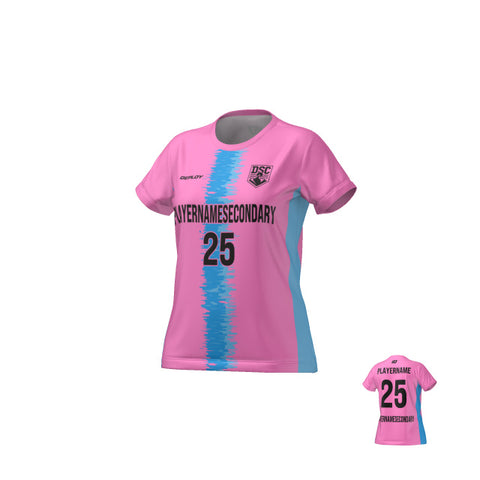 Flight Jersey Womens Static Stripe - Pink