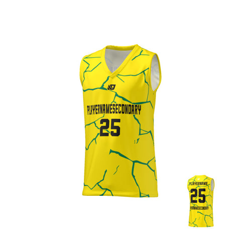 Basketball Jersey Cracks - Yellow
